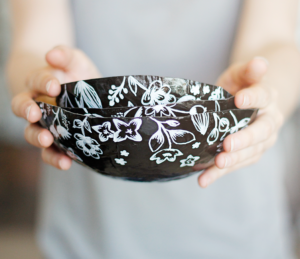 DIY Paper Mache Nesting Bowls with Catchy Designs