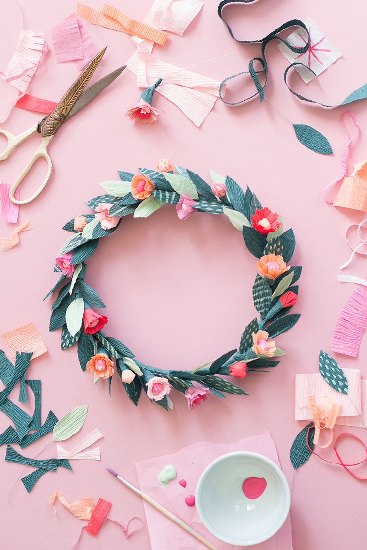 DIY Paper Craft-Beautiful Spring Floral Crown