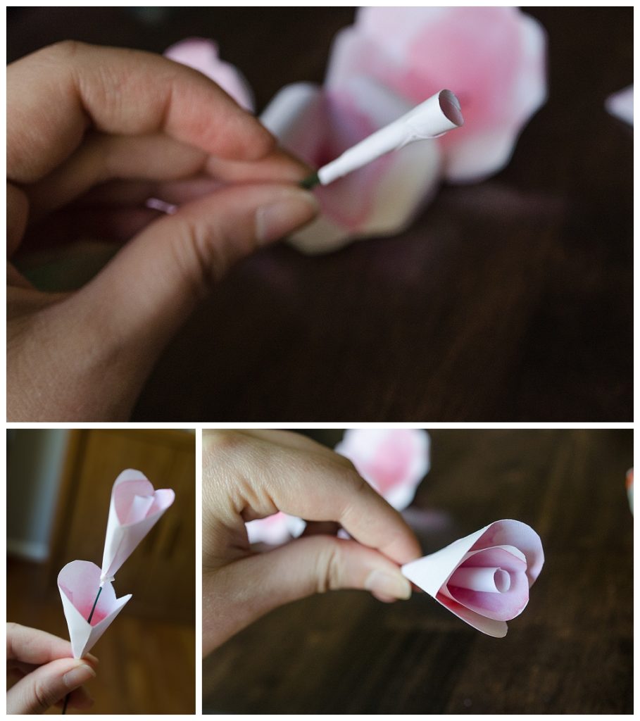 DIY Simple Water Color Paper Rose