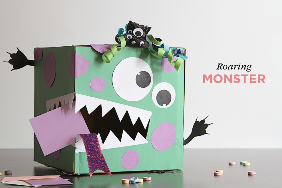 DIY Valentine’s Day Box Ideas – Roaring Monster