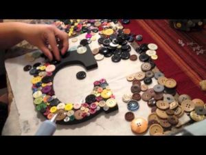 A Video Tutorial for DIY Letter Arts with Buttons