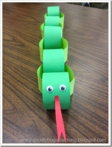 DIY Doodle Bugs: Construction Paper Snake