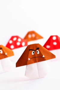 Easy Mario Mushroom Origami Paper Craft