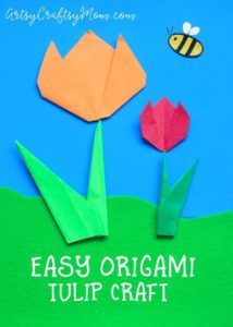 Utterly Easy Origami Tulip Crafts for Kids