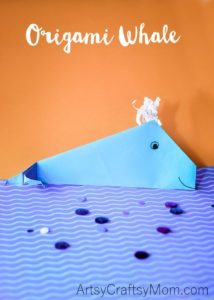 Utterly SImple Origami Paper Whale Kids Craft