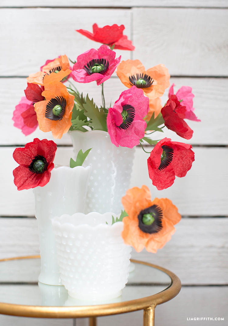 DIY Paper Flowers-Tissue Paper Poppies