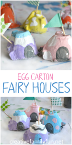 Totally Creative Egg Carton Fairy Houses