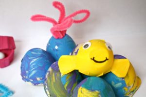 Recycled Egg Carton Sea Life with Cute Ocean Animals