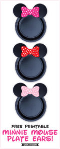 Paper Plate Minnie Mouse Ears