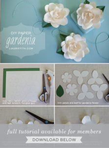 Easy and Beautiful Frosted Paper Gardenia