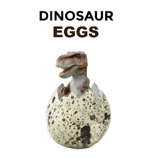 A Hatching Dinosaur Egg with a Cute Miniature Dino Sculpture