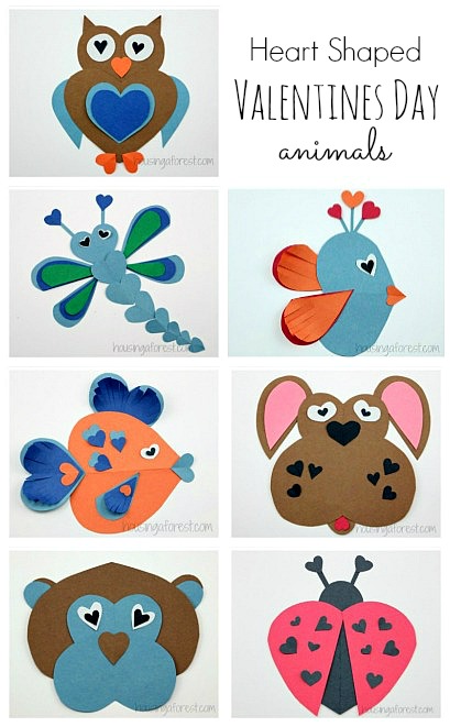 DIY Animal Crafts Amde of Paper HEart