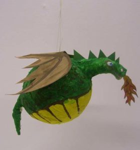 Make a Dragon Pinata for Medival Birthday Party – Paper Mache Craft Steps