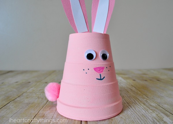 Utterly Adorable Foam Cup Bunny Craft for Easter