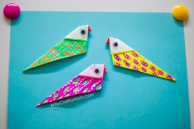 An Easy Tutorial of Origami Bird Magnets
