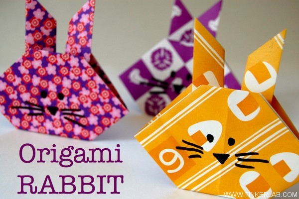 Learn to Make Origami Rabbit with Cute Prints