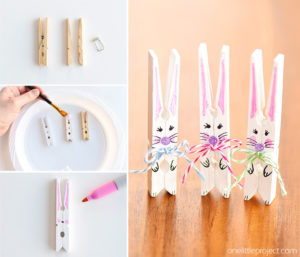 An Apparent Tutorial of Clothespin Bunnies for Easter Celebration