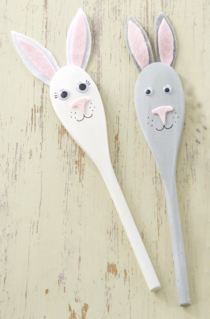 Learn to Craft Easter Bunny Spoon Puppets