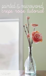 Perfect Paper Flower Centerpiece with Crepe Rose Bunch