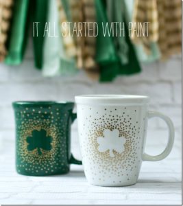 Simple DIY Project: Irish Coffee Mugs with Paint Creativity