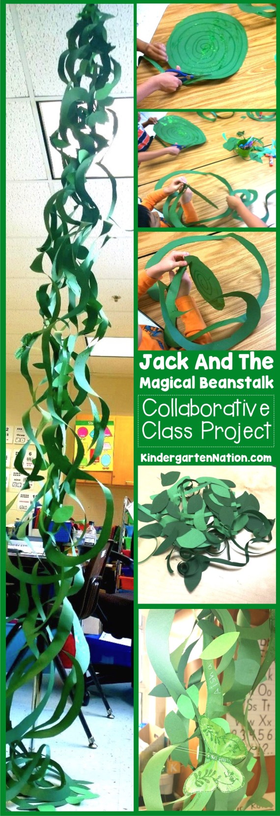 DIY Construction Paper Craft: Jack and the Magical Beanstalk