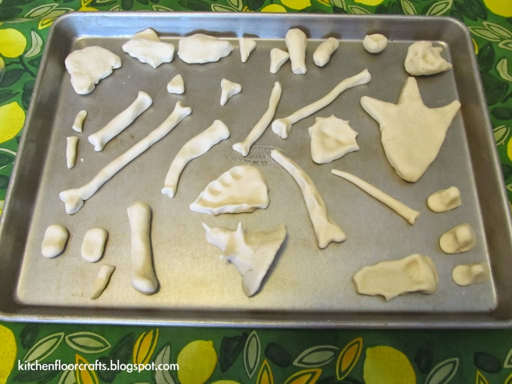 Homemade Dinosaur Bones from Kitchen Supplies