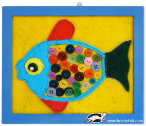 DIY Button Fish Project for Nursery Kids