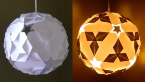 DIY Paper Lantern with Light Bulbs