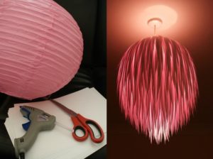 Scrape Paper Pendant Light