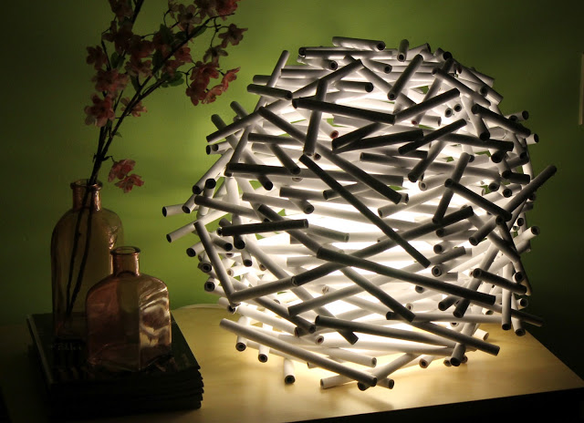 Unique Paper Tube Table Lamp