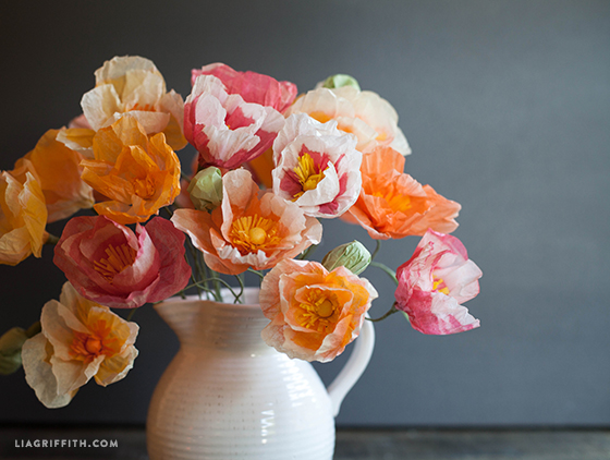 Bright and Gorgeous Tissue Paper Poppies