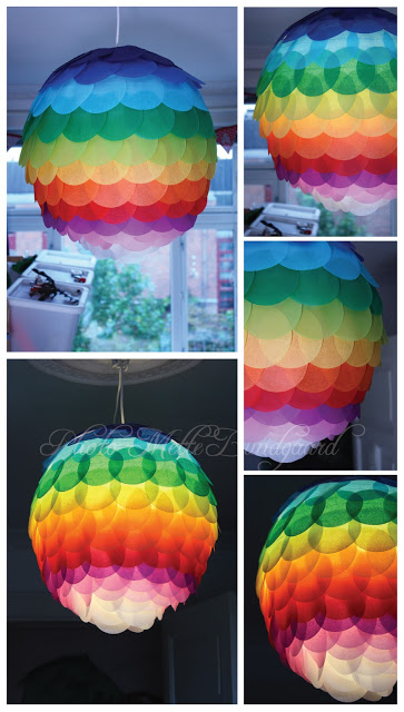 DIY Rainbow Paper Lantern