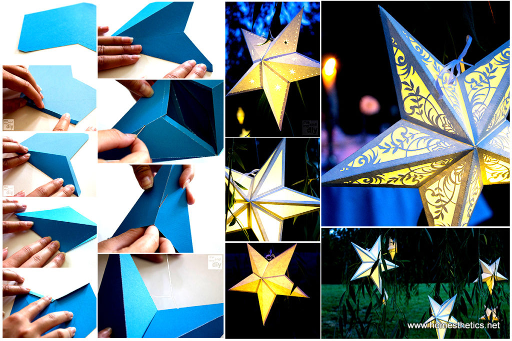 DIY Star-Shape Paper Lanterns