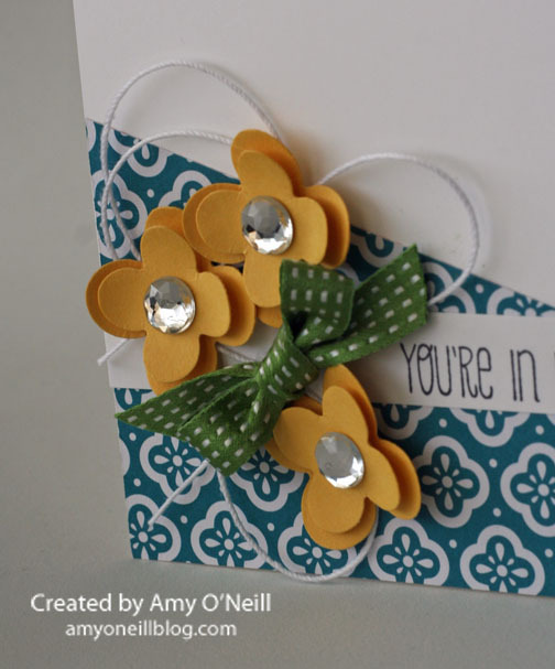 DIY Mosaic Fusion Card with Simple Paper Flower Decor