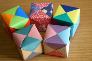 DIY Origami Colorful Paper Cube