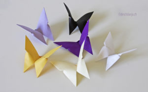 Origami Paper Craft: Pretty Butterflies in Various Shades