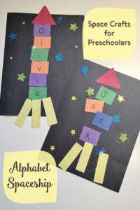 Construction Paper Craft: Alphabetical Spaceship