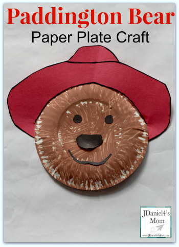 Paddington Bear Face: DIY Paper Plate Craft