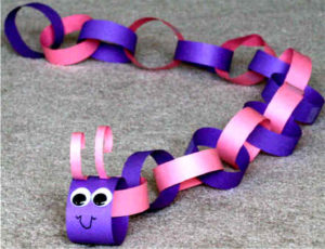 Construction paper Chain Caterpillar