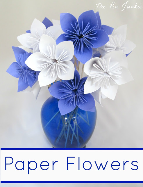 DIY Paper Flower Centerpiece with Nice Color Combination