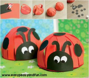 DIY Lady Bug Paper Craft