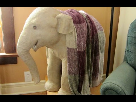 Paper Mache Baby Elephant Sculpture – Paper Crafts