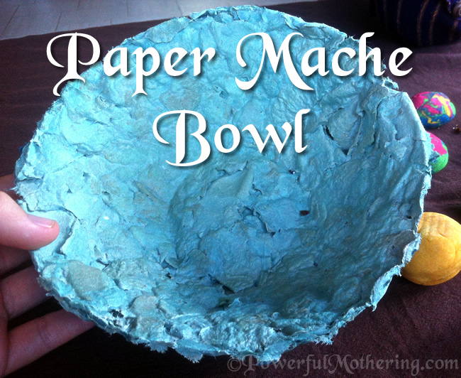 Simple and Easy Paper Mache Bowl