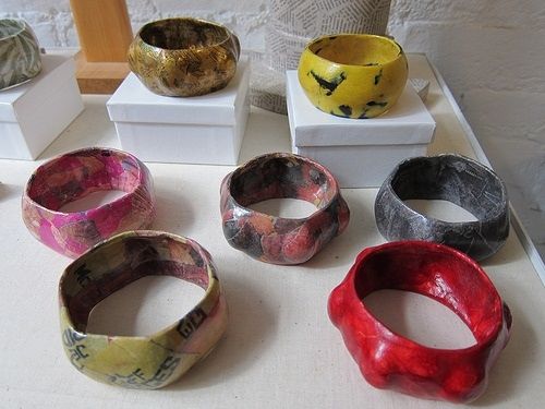 DIY Jewellery: Paper Mache Bracelet