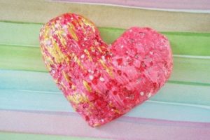 DIY Valentine Craft: Paper Mache Heart