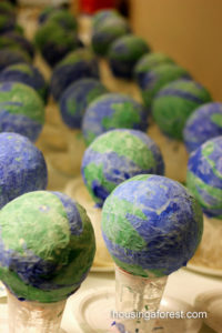 DIY Paper Mache Light-Up Globes