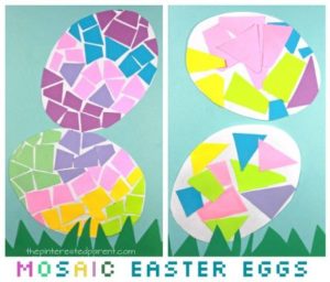 DIY Paper Mosaic Easter Egg Craft