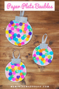 Paper Plate Baubles Craft – Giant Christmas Decorations Craft for Kids