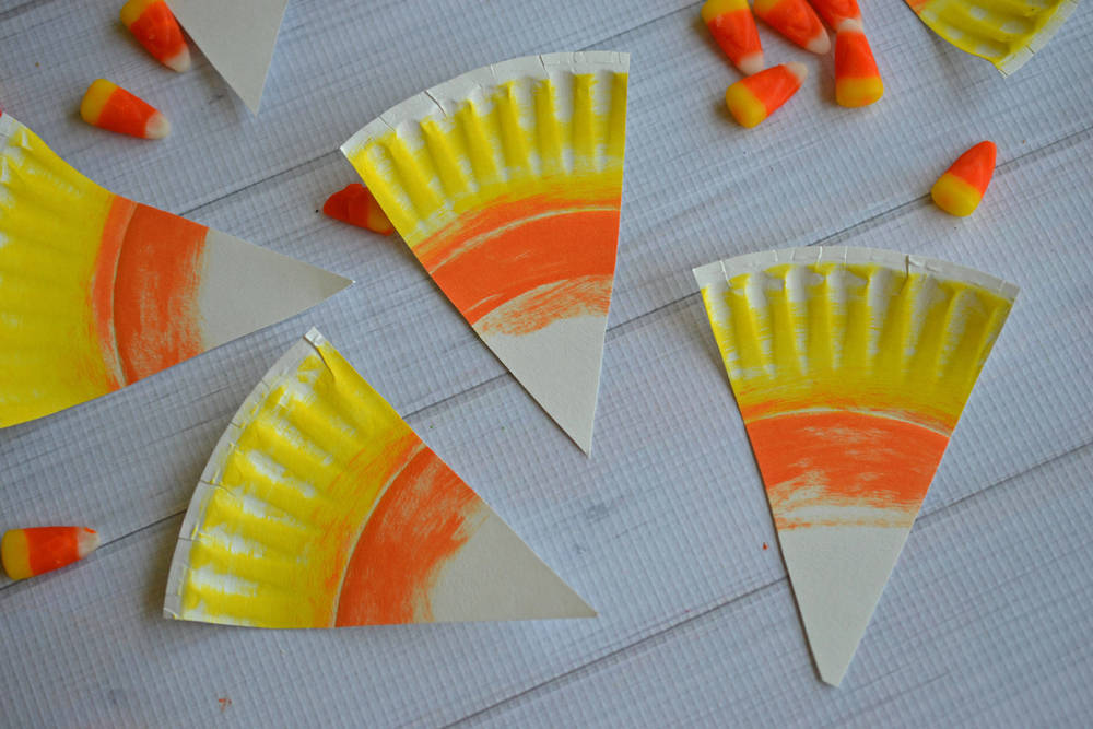 Paper Plate Craft: Delicious Candy Corn
