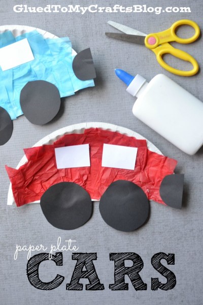 Quick and Easy Paper Plate Cars